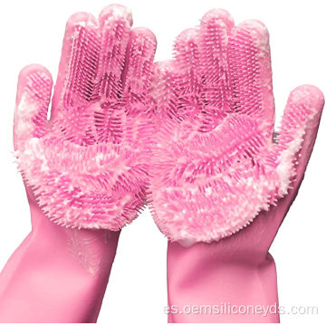 Guantes para lavavajillas Pincel de limpieza reutilizable de silicona